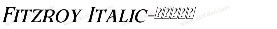 Fitzroy Italic字体转换